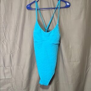 Shade & Shore Turquoise Textured Swimwear
